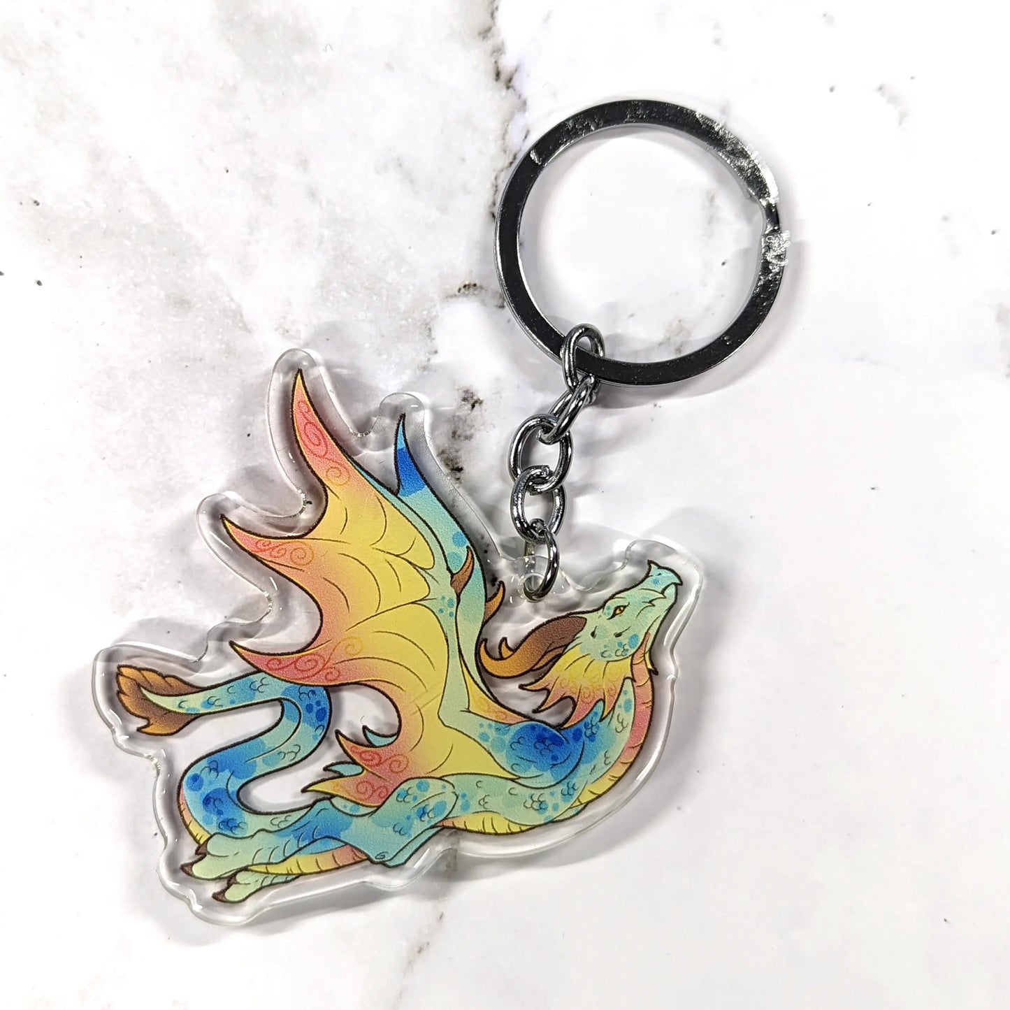 Tropical Wyvern Acrylic Charm