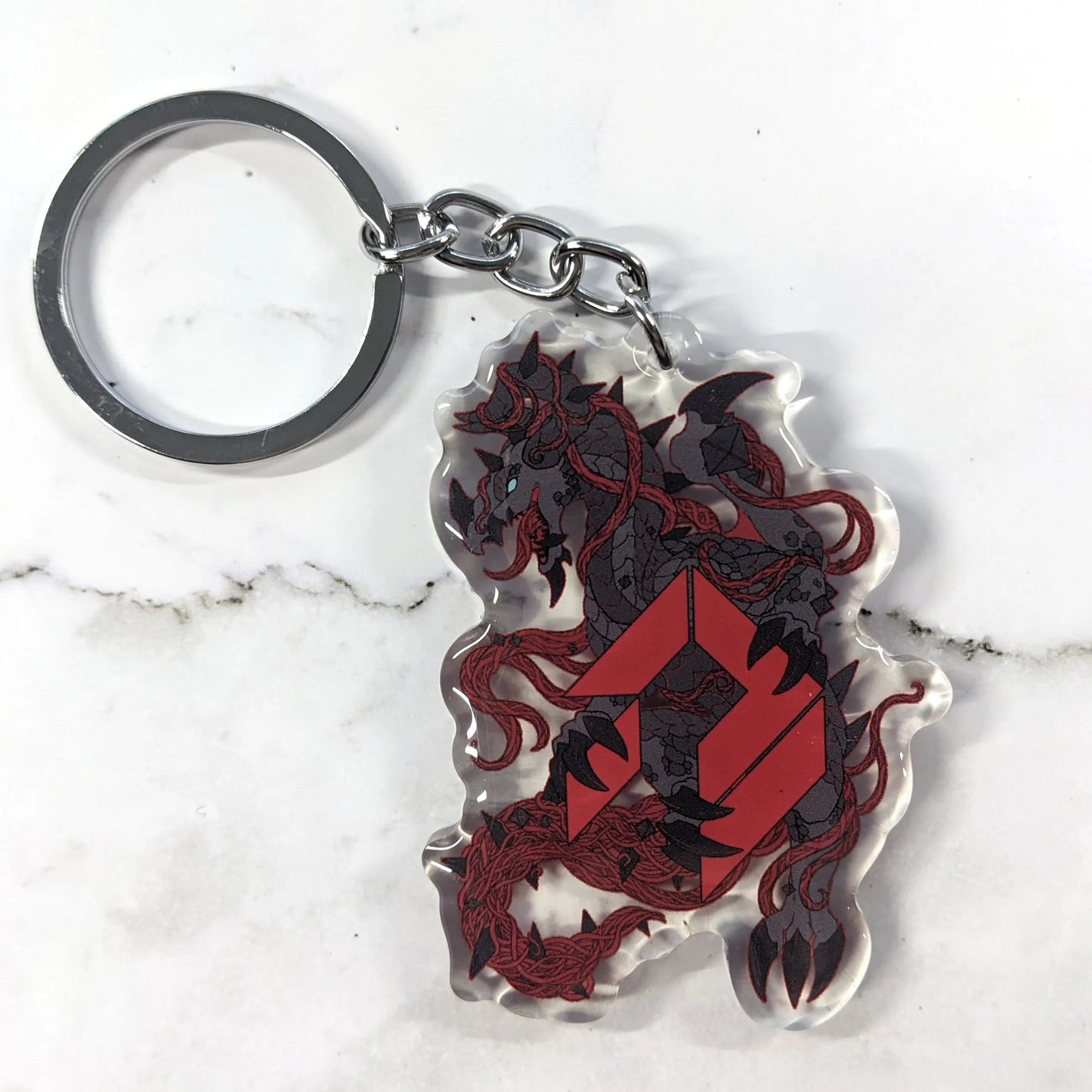 Siva Dragon Acrylic Charm