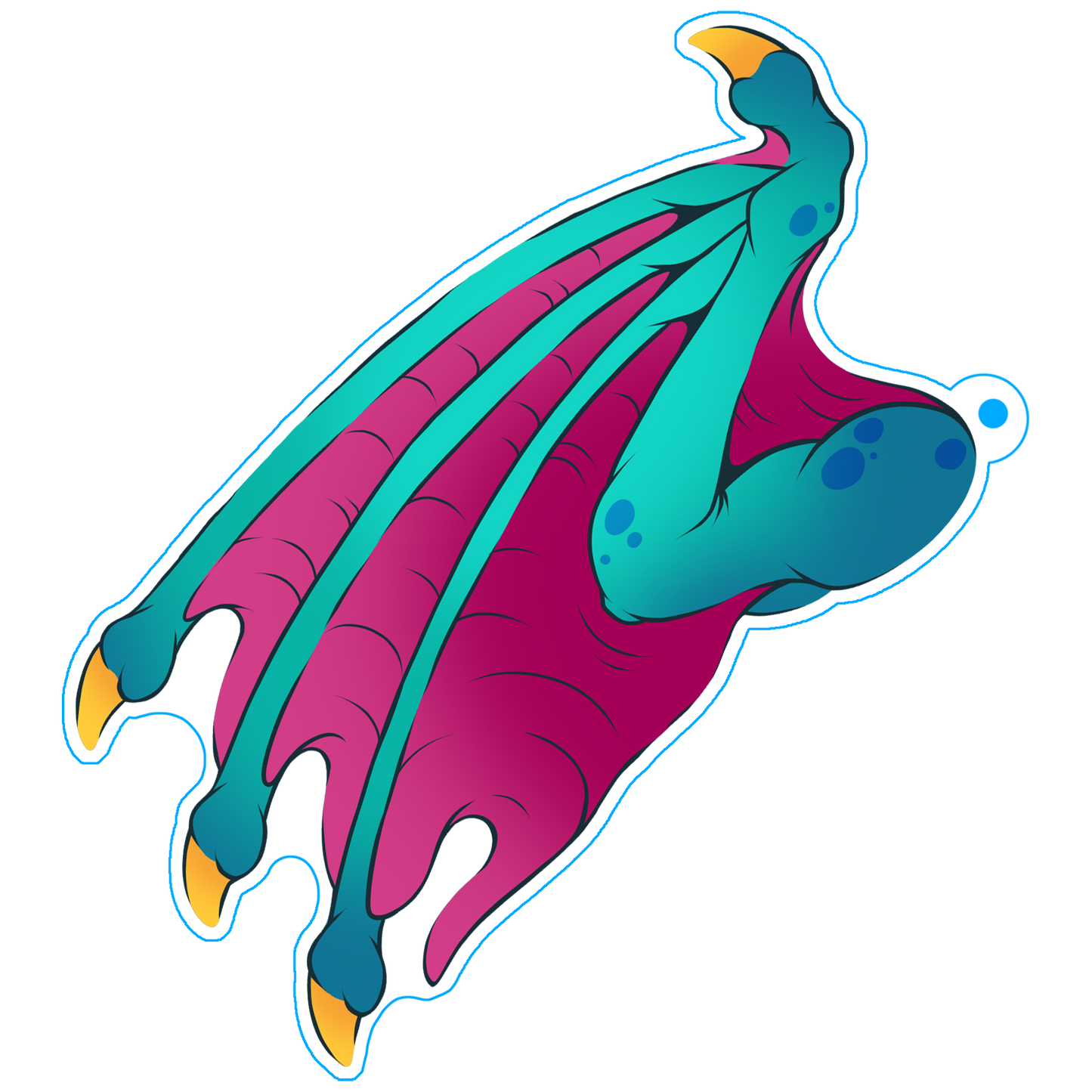 Dragon Wing Acrylic Charm