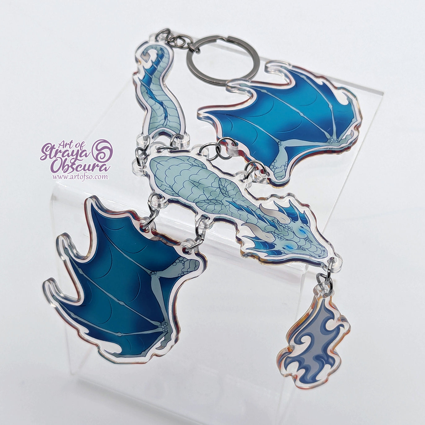 Multi-Dragon Acrylic Charm