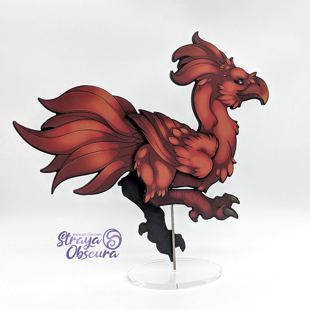 Standee Horse Bird (red)
