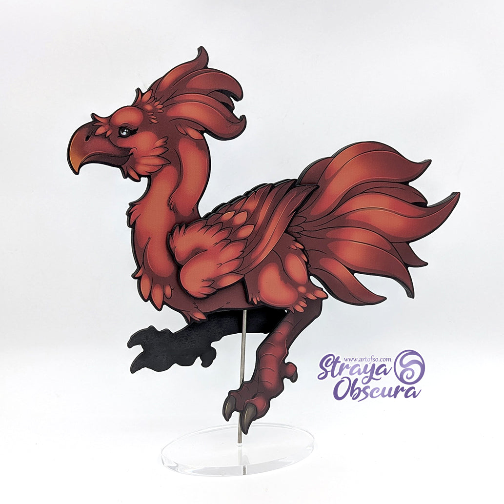 Standee Horse Bird (red)
