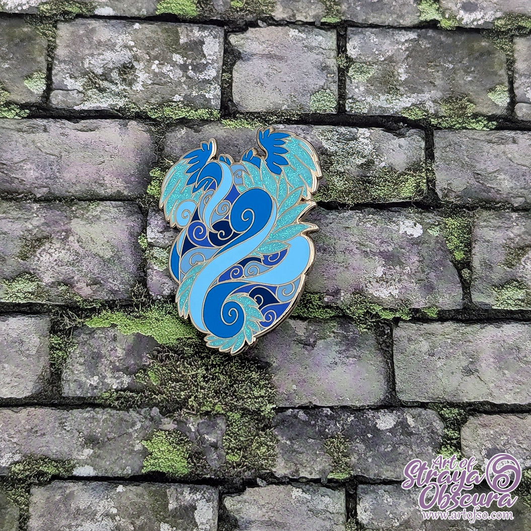 Wind Dragon Egg - 2.5" Enamel Pin