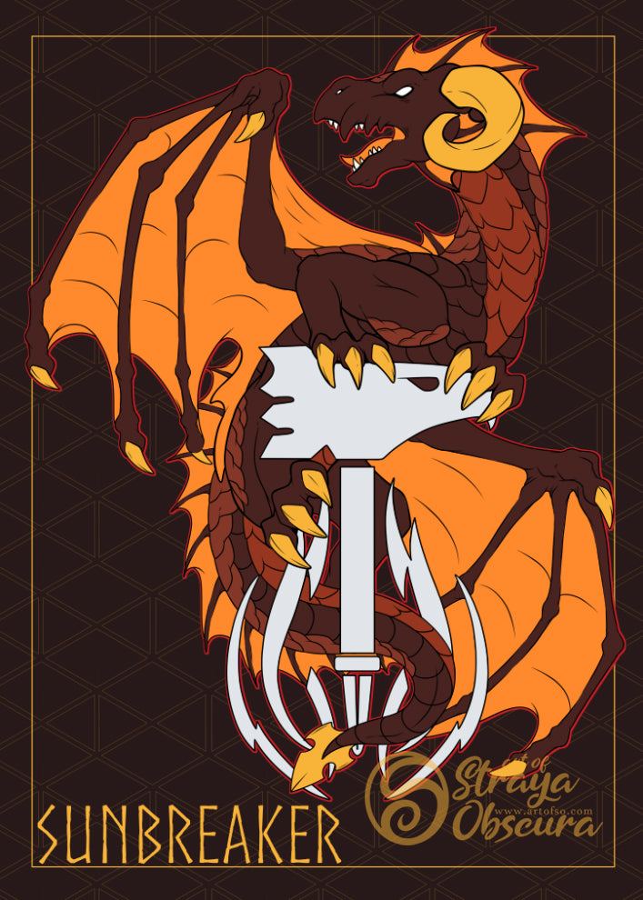 Solar Destiny Subclass Dragons 8x10 Prints