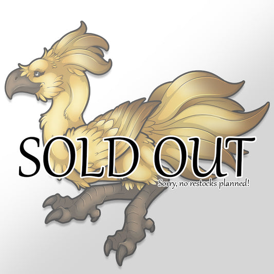 Standee Horse Bird (yellow)