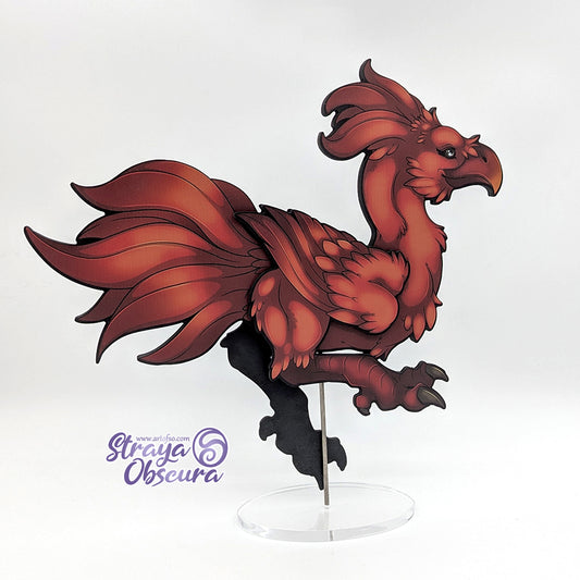 Standee Horse Bird (red)