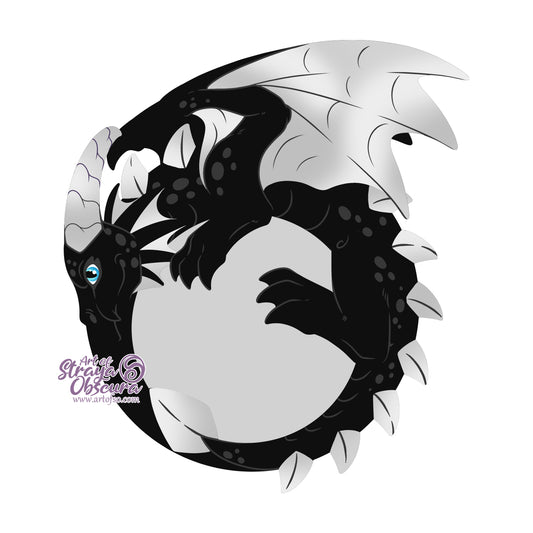 Black & Silver - Western Dragon Companion Bag