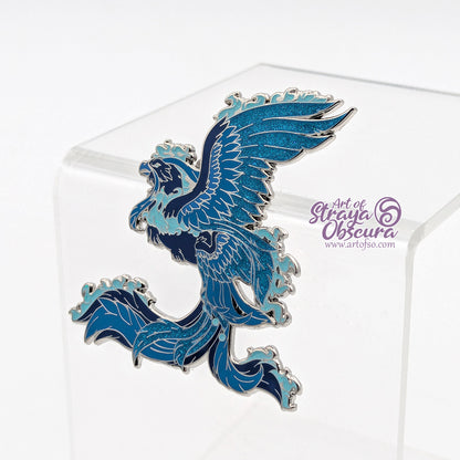 Crescent Phoenix Enamel Pin