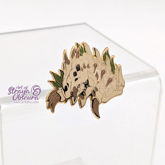 Whispering Bones Enamel Pin