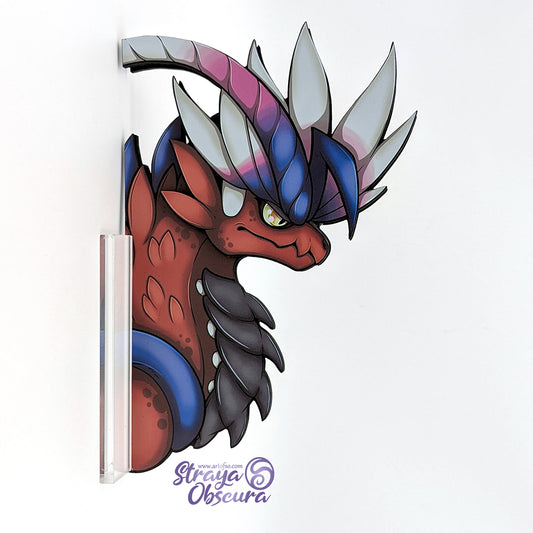 Standee - Red Motorcycle Dragon
