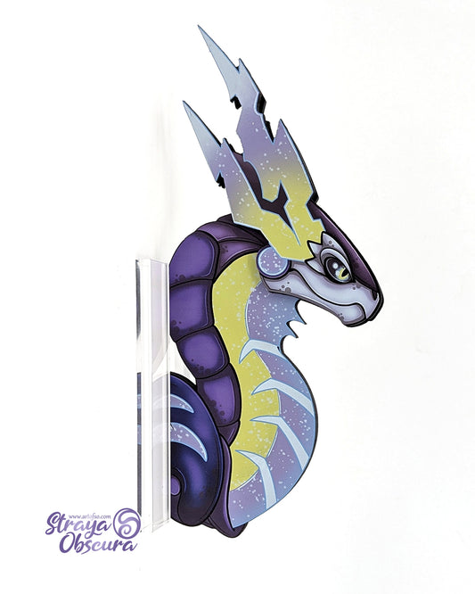 Standee - Blue Motorcycle Dragon