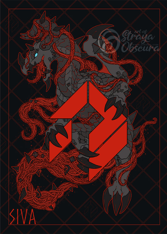 Destiny Siva Dragon 8x10 Print